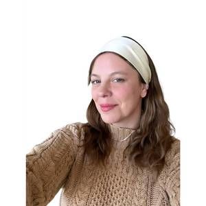 NEW ROOM SHOP bardot wide headband in ivory